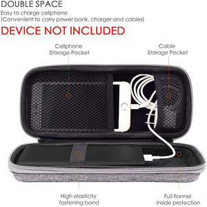 Étui rigide portable en EVA pour batterie externe, sac de rangement électronique étanche pour voyage, compatible <span class=keywords><strong>RAVPower</strong></span> Anker - Product Image 4