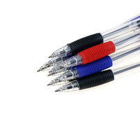 BECOL promotionnel Simple pas cher stylo à bille 0.7mm noir rouge noir stylo à encre Logo personnalisé stylo à bille en plastique pour bureau