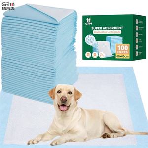 犬と猫のための使い捨てトレーニングパッド22x22インチパック犬の子犬のおしっこパック100 - Product Image 1