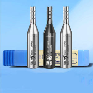 Brocas de enrutador Premium de carburo de tiburón tigre para carpintería, fresa de 3 flautas TCT Molino de extremo de cuchillo recto para grabado CNC - Product Image 3