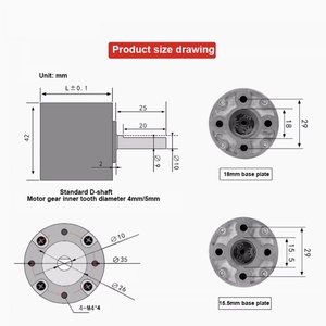 Motor de Imán Permanente con Reductor 775 de 12V 24V, Reductor Planetario de 42MM, Caja de Engranajes Planetaria - Product Image 5