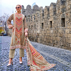 Wholesale Indian <b>Pakistani</b> Ethnic Clothing Embroidered Shalwar Kameez Traditional Women's Party Wear <b>Eid</b> Dress Set - Product Image 1