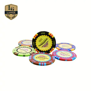 Echte Casino Chips Fabrikanten Premium Keramische Pokerchips Met Rfid-Beveiligingsnummer