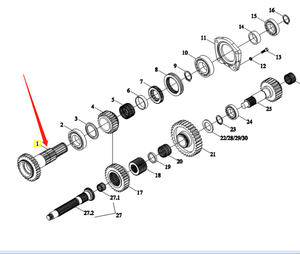 TB550.373-01C phụ trợ biến ổ trục bánh răng cho foton lovol máy móc nông nghiệp & thiết bị trang trại máy kéo - Product Image 4