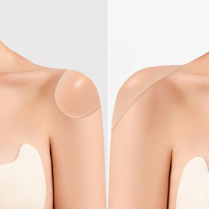 Amelie nhà máy bán buôn da/màu trong suốt Silicone Vai vá cho sửa đổi đường cong vai và Silicone Vai Pad - Product Image 1