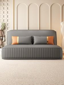 TCX Modern PU Leather <b>Sofa</b> Bed Two Seat Tight Back Armless Gray Living Room Furniture with Foam Filling Plastic <b>Legs</b> - Product Image 2