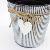 Pots de fleurs en fer personnalisables de haute qualité pour Noël et Halloween Seaux de rangement en métal de style classique pour utilisation au sol