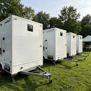VIP Mobile Luxury Bathroom Shower Trailer Wedding Event Outdoor Environmental Portable Travel Trailer Toilets - Product Image 1