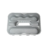 Organisateur d'outils en plastique gris AUTO TIGER, panier en plastique pour l'entretien automobile