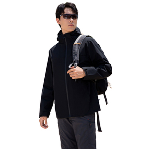 Vestes pour hommes grande taille Veste coupe-vent d'extérieur avec doublure intérieure en polaire amovible - Product Image 1