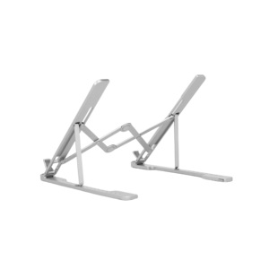 Nouveau support d'ordinateur portable vertical ergonomique réglable et portable, gris, en aluminium et silicone, pour ordinateur portable, table de bureau, protection - Product Image 2