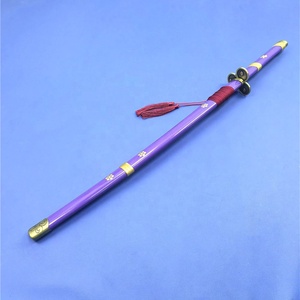 ดาบอะนิเ<span class=keywords><strong>มะ</strong></span>คอสเพลย์อาวุธ Katana หนึ่งชิ้น Zoro สีม่วงดาบโลหะยังไม่ได้เปิด - Product Image 2