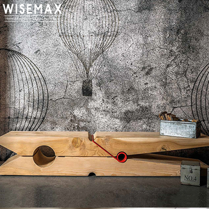 WISEMAX FURNITURE Meuble en <span class=keywords><strong>bois</strong></span> Wabi-sabi pour salon, <span class=keywords><strong>banc</strong></span> long en <span class=keywords><strong>bois</strong></span> en forme de pince, <span class=keywords><strong>table</strong></span> basse d'appoint - Product Image 4
