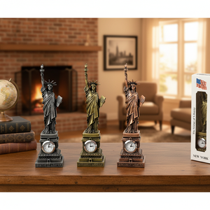 8 \ "Statue de la Liberté avec Horloge Statue Sculpture 36pc/CS - Product Image 3