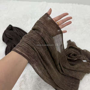 LO.LOVEオーストラリアで人気のあるイスラム教徒の女性のための控えめなクリンクルコットンヒジャーブ70 * 180cm通気性のオールシーズン - Product Image 1