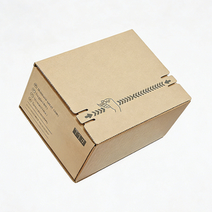 Custom Folding Recyclable Zipper Corrugated Cardboard Mailer <b>Shipping</b> Gift Packaging <b>Boxes</b> - Product Image 6