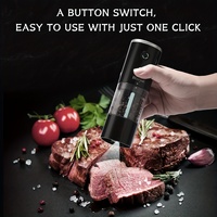 Gadgets de cuisine Moulin à sel et à poivre électrique Moulins à épices Moulin à sel et à poivre rechargeable de type C avec lumière LED