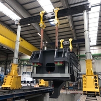 Grue portique hydraulique synchronisée PLC de 400 tonnes, système de levage télescopique à 4 points pour transformateur
