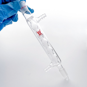 Condensador de Vidrio Borosilicato para Destilación Química, Suministros de Laboratorio Personalizables OEM, con Junta Esmerilada Estándar - Product Image 5