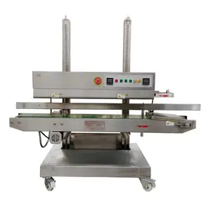 Warmte Sluitmachine Voor Blisterverpakking Plastic Zak Sealer Impuls Sluitmachine 200Mm/3 Band Verticale Sealer