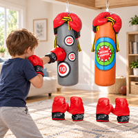 Ensemble de boxe pour débutants pour enfants avec sac de frappe, jouet pour les sports de loisirs, jeux d'introduction et activités d'entraînement