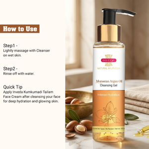 Gel nettoyant à l'huile d'argan marocaine le plus vendu pour une hydratation profonde de la peau et une huile de massage douce, disponible à la vente - Product Image 4