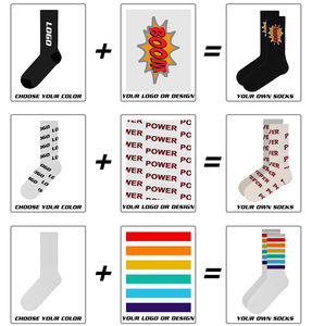 Kaos Kaki Lari Rajut Katun Pria Desain Logo Olahraga Profesional Khusus Kaos Kaki Bola Voli Basket - Product Image 5