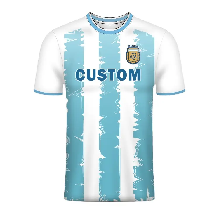 Atacado personalizado azul marinho céu cinza e branco ou cor lisa retrô 2022 2023 camisa infantil masculina uniforme de futebol conjunto para equipe própria clube