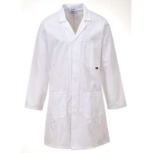 PORTWEST - C852WHRM Standard <b>white</b> coat - EAN 5036108135509 <b>WORK</b> <b>SHIRTS</b> - Product Image 1