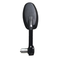 Paires de rétroviseurs Xmaxvision en aluminium thermolaqué pour guidon de moto, fixation par collier, compatibles avec les guidons de 7/8 po et 1-1/8 po