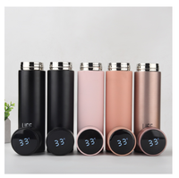 Bouteille d'eau intelligente étanche pratique portable isolée en acier inoxydable