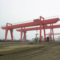 Grue portique à double poutre de 35 tonnes pour entrepôt d'acier, à déplacement sur rail extérieur