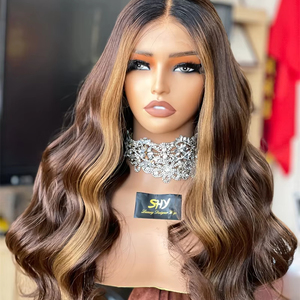 <span class=keywords><strong>2025</strong></span> nhút nhát trinh nữ châu âu HD cho cho tóc giả cho màu nâu nổi bật Cô Gái Tóc Vàng glueless 16inch mật độ dài có thể điều chỉnh - Product Image 1