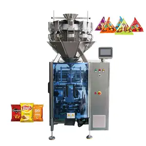 Peseuse multitête machine d'emballage rouleau vertical de crevettes aliments gonflés pop-corn arachide semoule de maïs farine d'avoine machine d'emballage