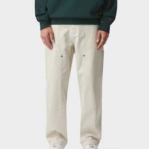 Pantalones Vaqueros de Trabajo de Doble Rodilla para Hombre, Estilo Retro, Moda Urbana, Holgados, Rectos, Casuales - Product Image 1