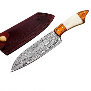 Top Sale OEM ODM Damascus Steel Hunting <b>Knife</b> Every Day Fixed Blade <b>Bone</b> <b>Handle</b> <b>Knives</b> for Sale in Low price - Product Image 2