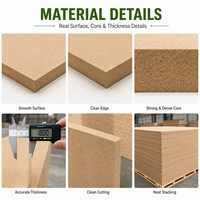Panneau MDF flexible fin 3 mm 5 mm pour meubles courbes et projets de conception personnalisés