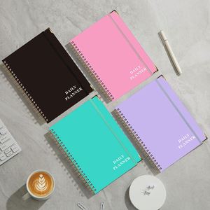 Xdh646 Customizable Logo Spiral Printing <b>A5</b> Diary Promotion Gift Custom Leather Cover Journal Coil Notebook - Product Image 3
