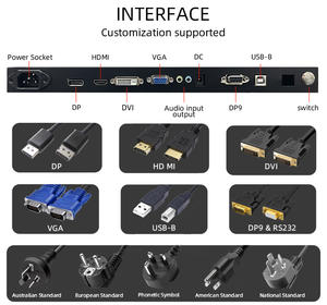 Écran de jeu <span class=keywords><strong>incurvé</strong></span> infrarouge 4K personnalisé de 21,5/32/43/<span class=keywords><strong>55</strong></span> <span class=keywords><strong>pouces</strong></span> en forme de J, moniteur VGA POS, moniteur LED, écran d'affichage de machine de jeu - Product Image 5