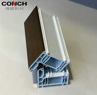 Portes et fenêtres en profilé UPVC personnalisées, matériaux de construction en plastique extrudé UPVC