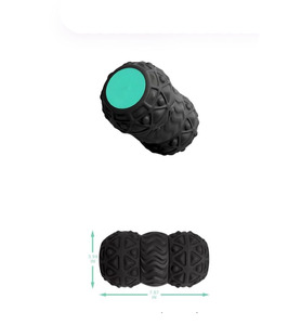 Crazy Fit Massage CE ROHS Foam Roller Ball Therapy Massage Double Peanut <b>Vibrating</b> Electric Massage Roller Ball - Product Image 2