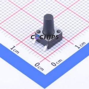 K2-1102SP-L3SC-04 Tactile Switch SMD-4P,6x6mm Switch 1.8N Vertical Mount 6mm 6mm - Product Image 1