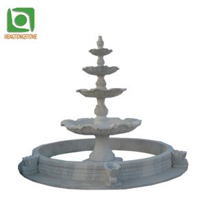 बड़े आउटडोर सफेद संगमरमर पानी के फव्वारे मूर्तिकला - Product Image 6