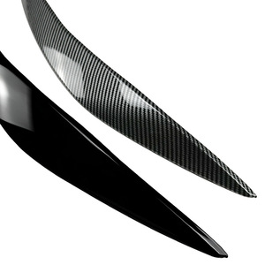Bmw 5 Series F10 F11 Headlight Eyebrow Stickers Piano Black Carbon Fiber Texture Body Decal Exterior Modification - Product Image 5