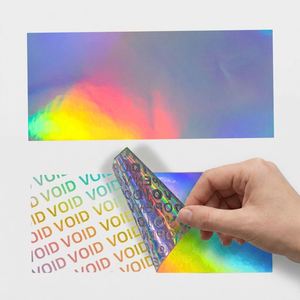 Papel Adhesivo Holográfico Imprimible en Inyección de Tinta A4 210x297mm, Hoja de Papel con Sello de Garantía a Prueba de Manipulación para Impresoras Láser e Inyección de Tinta - Product Image 2