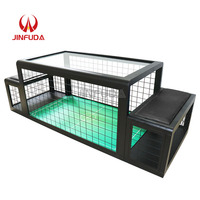 Installation de divertissement de compétition sportive double d'intérieur, Subsoccer 3, jeu de football de table avec deux chaises