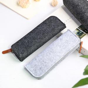 Trousse à crayons rectangulaire en <span class=keywords><strong>feutre</strong></span> durable avec logo personnalisé, <span class=keywords><strong>couleur</strong></span> fantaisie, coque souple, marque Okasa, pour enfants – Nouveauté très prisée - Product Image 5