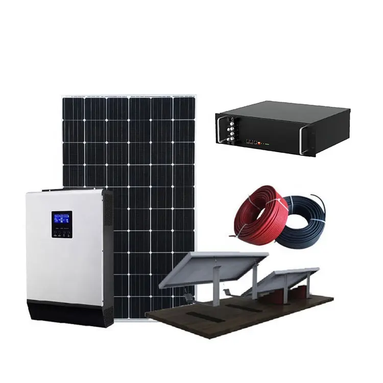 OEM hybrid off grid on grid solar power system 1kw 2kw 3kw 5kw solar energy system power kit for camera