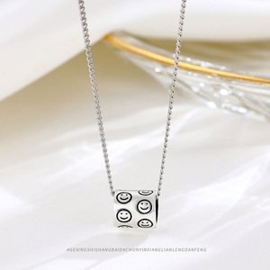 Collana pendente in argento Sterling 925 di alta qualità collana in argento Sterling S925 collana Love of cilindrica pendente - Product Image 4