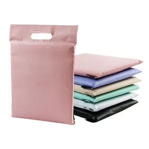 biodegradable mailer bag waterproof mailing bag with handle plastic shipping bags for packing